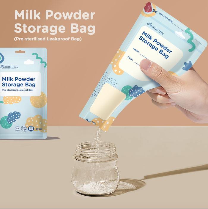 autumnz baby milk powder storage bag formul powder travel storage 宝宝奶粉袋